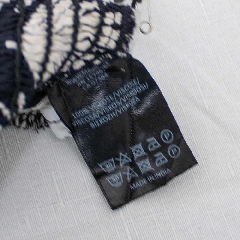 NWT! Masai Pinja Black & White Agave Print Women’s Trouser Shorts Size Large